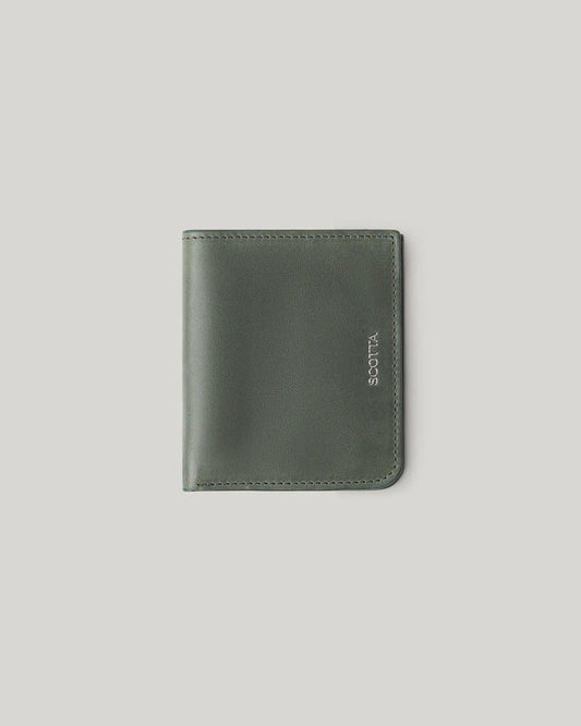 Cartera piel mate verde | SCOTTA