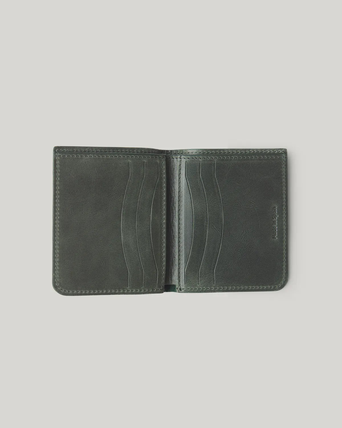 Cartera piel mate verde | SCOTTA