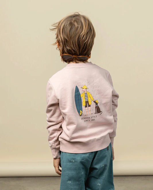 Sudadera niño rainy rosa | SCOTTA