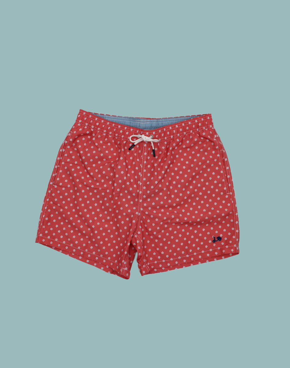 Bañador flowers coral | SCOTTA