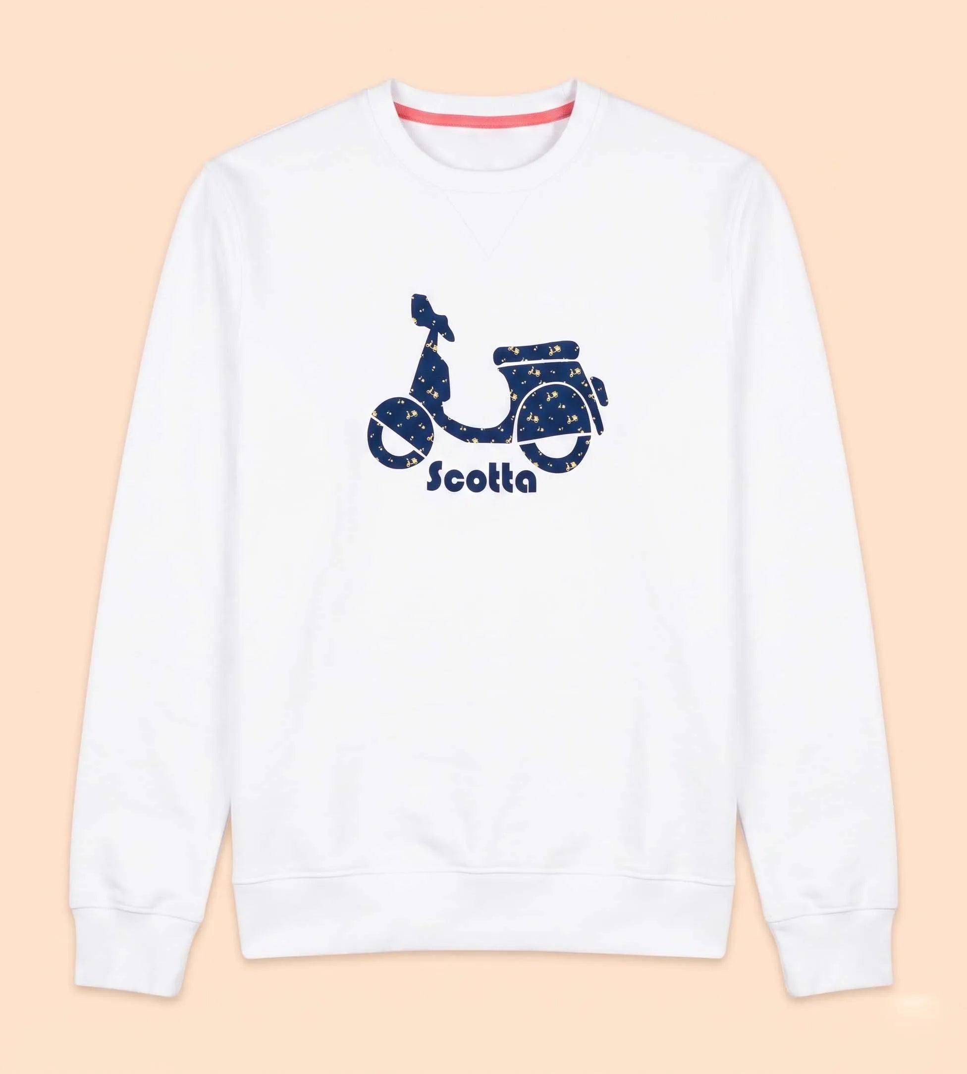 Sudadera multilogo blanco | SCOTTA