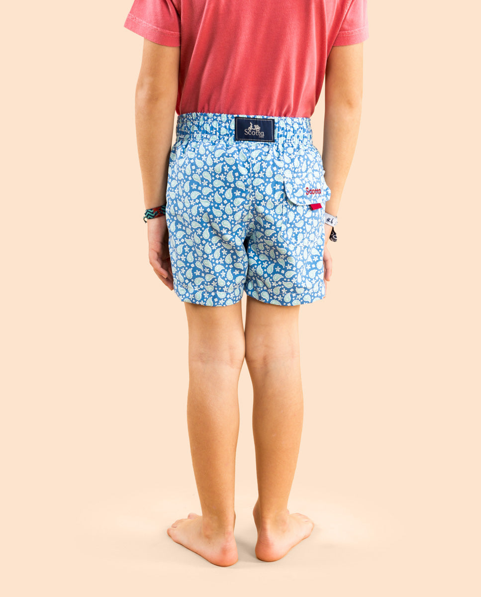 Bañador niño paisley denim | SCOTTA