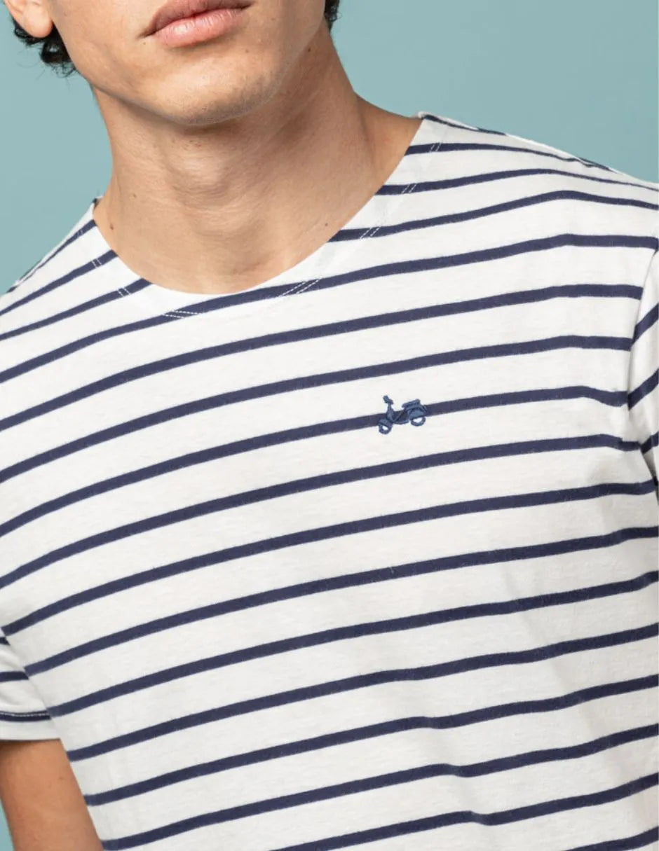 Camiseta bretón blanco | SCOTTA