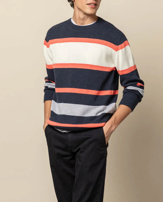 JERSEY STRIPES COLOURS CORAL | SCOTTA