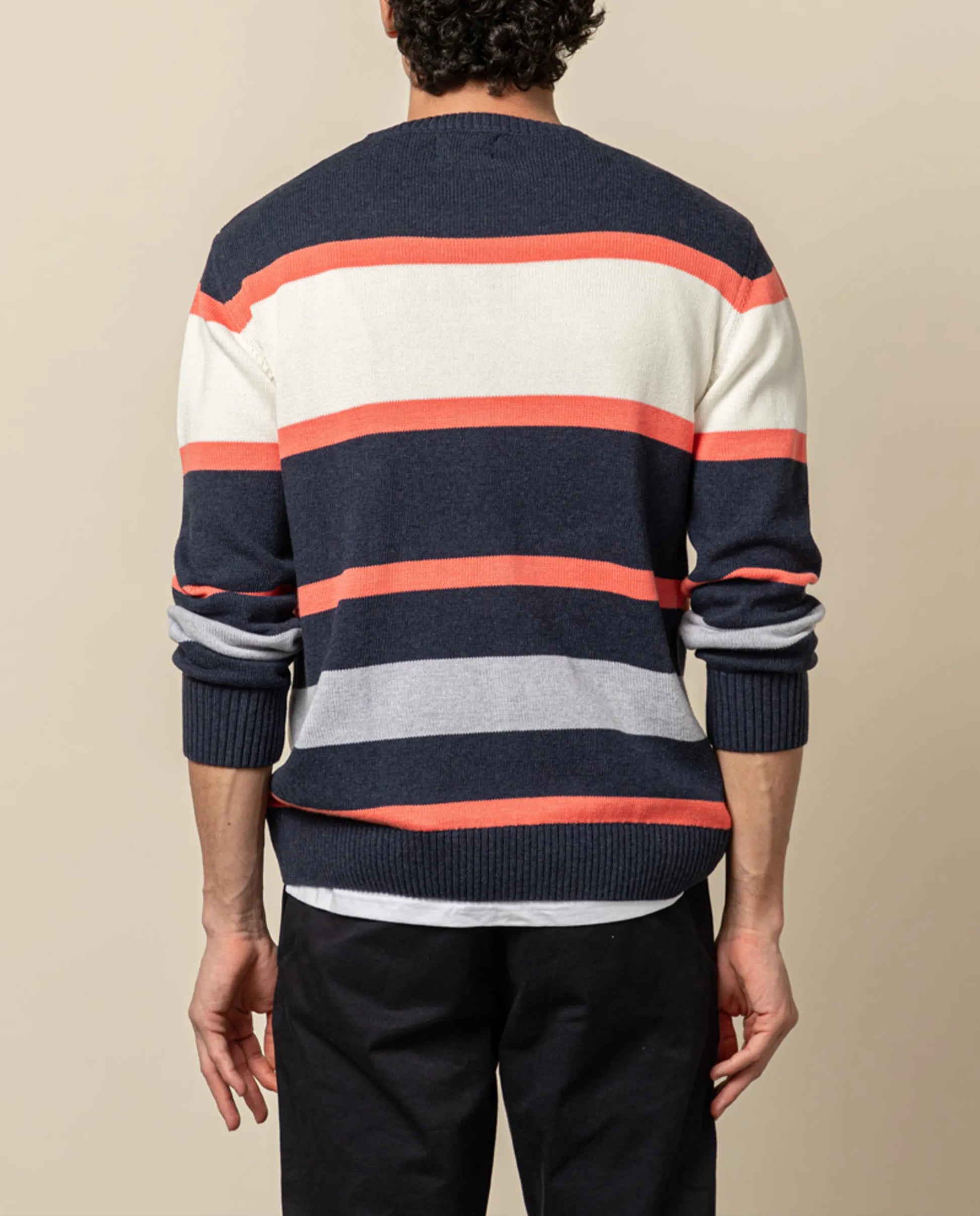 JERSEY STRIPES COLOURS CORAL | SCOTTA