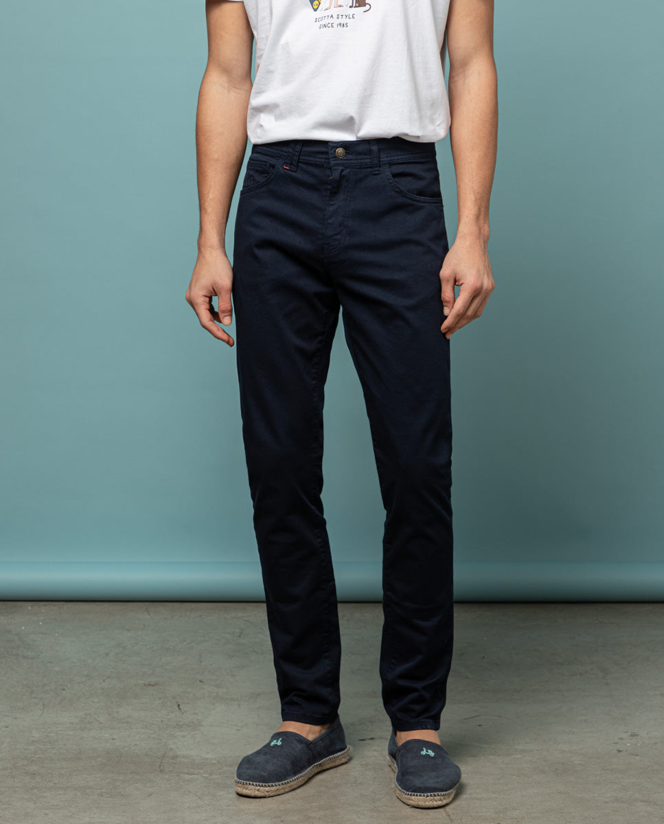 PANTALON COOPER 5 BOLSILLOS MARINO | SCOTTA