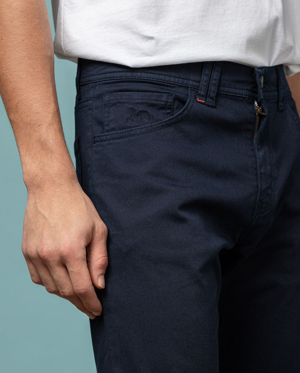 PANTALON COOPER 5 BOLSILLOS MARINO | SCOTTA