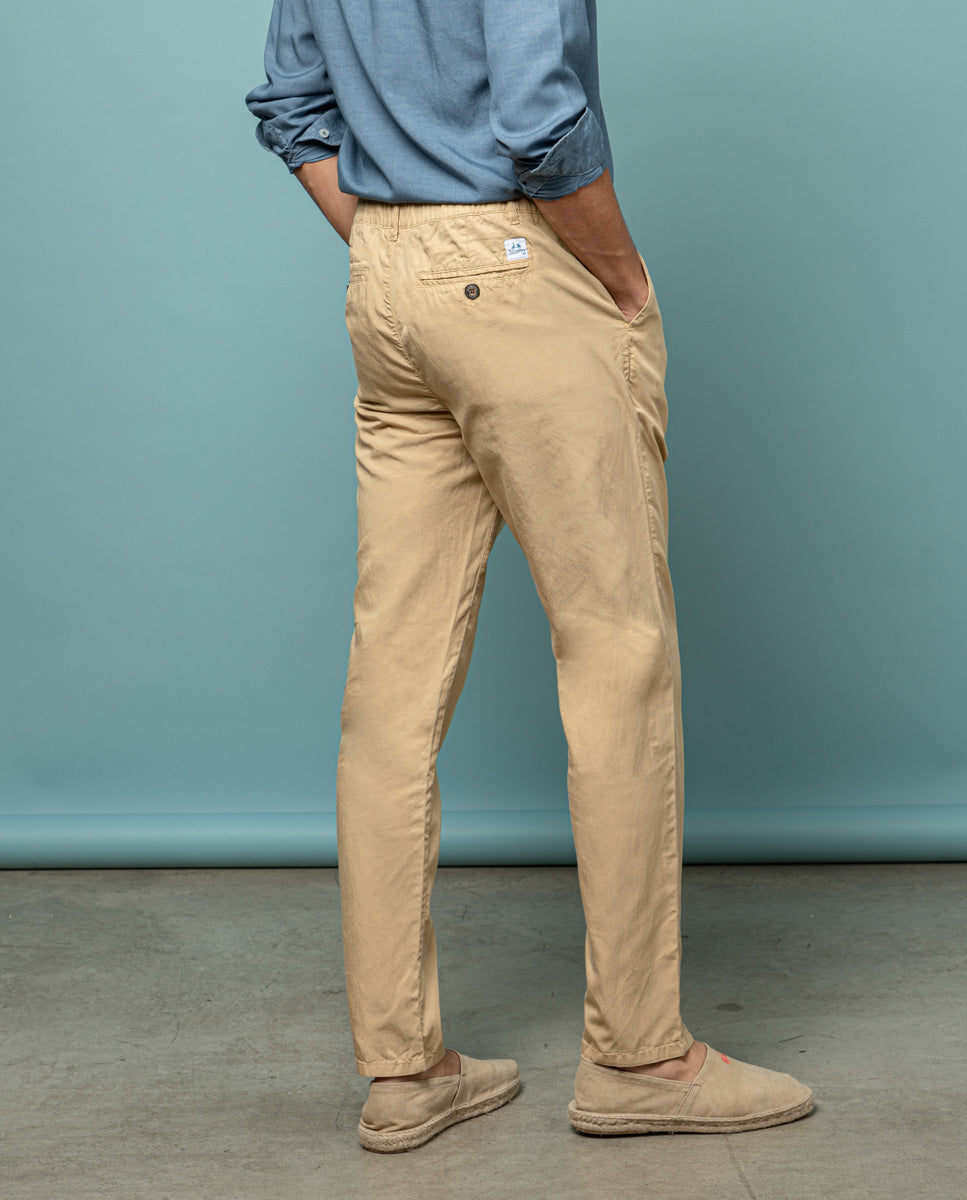 Pantalón jogging garment dyed beige | SCOTTA