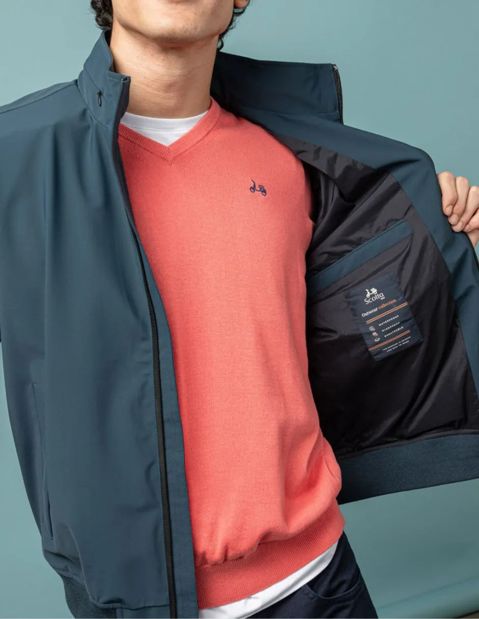Chaqueta corta técnica marino | SCOTTA