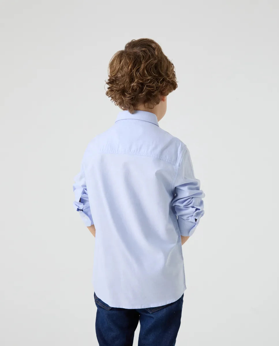 Camisa niño oxford celeste | SCOTTA