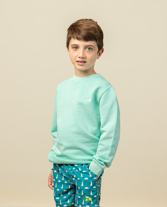 Sudadera niño classic verde agua | SCOTTA