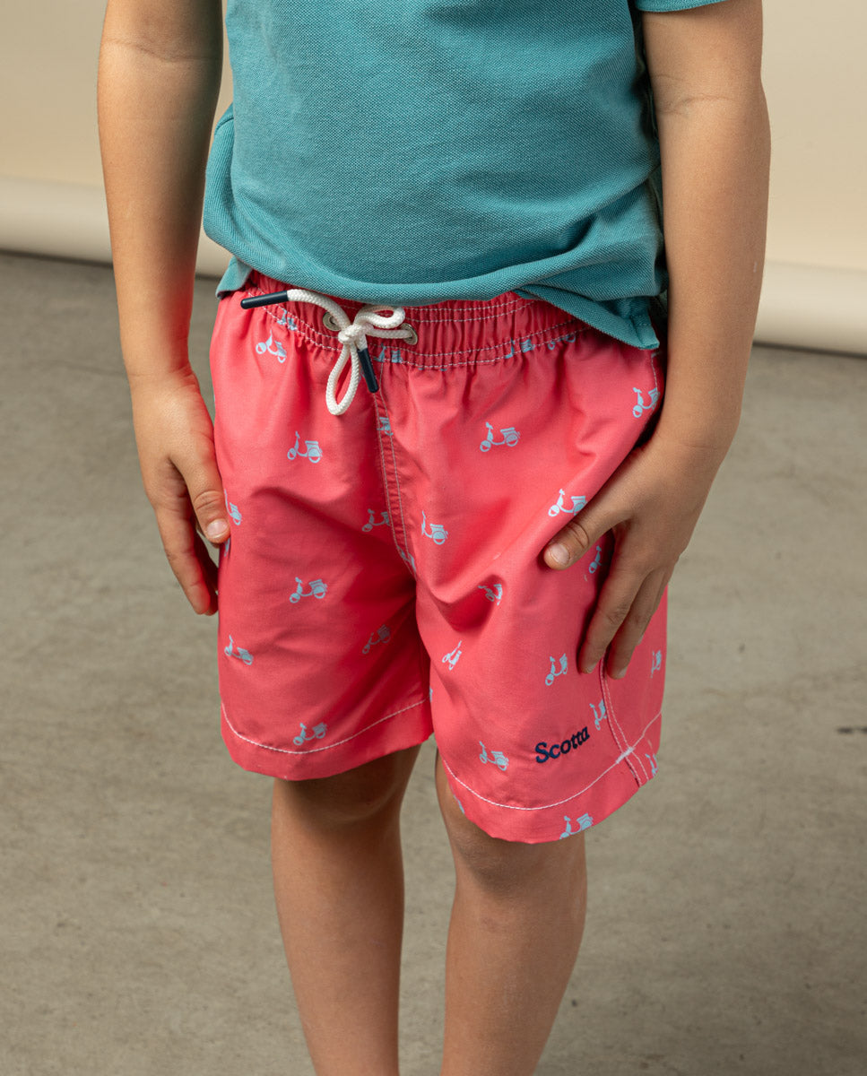 Bañador niño logo coral | SCOTTA
