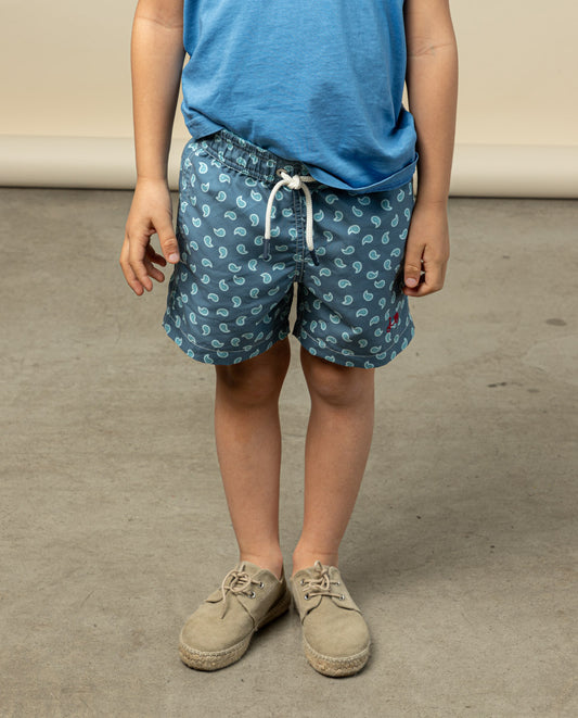 Bañador niño paisley eco marino | SCOTTA