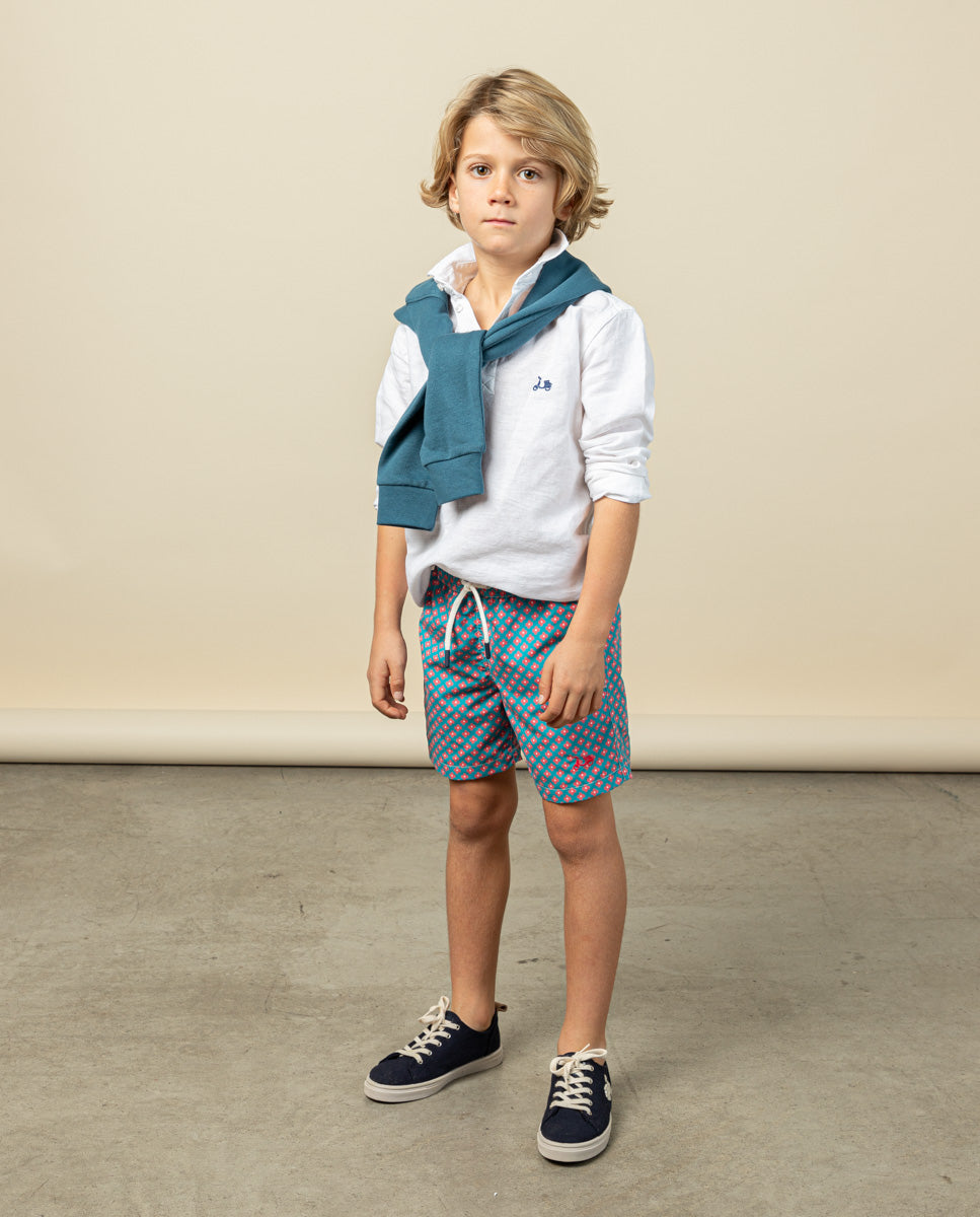 Bañador niño flowers eco océano | SCOTTA