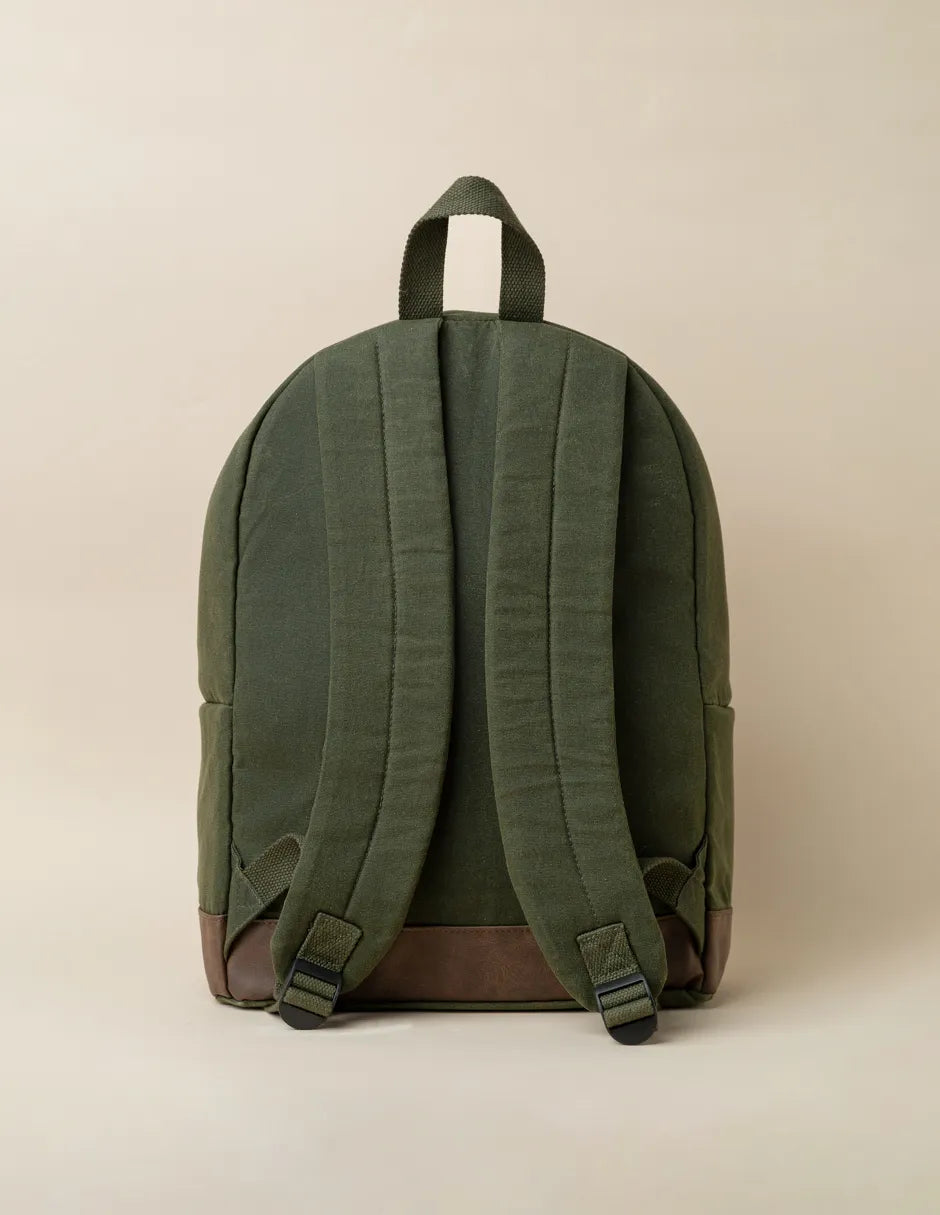 Mochila college canvas khaki | SCOTTA