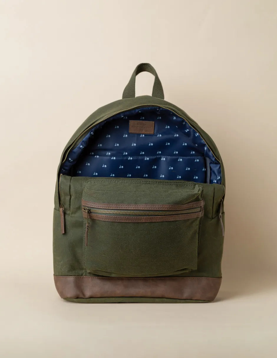 Mochila college canvas khaki | SCOTTA