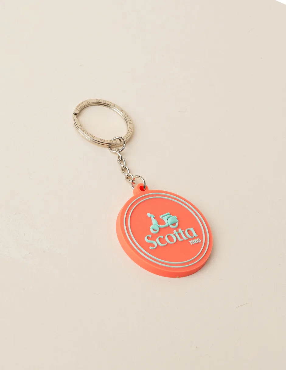Llavero engomado logo coral | SCOTTA