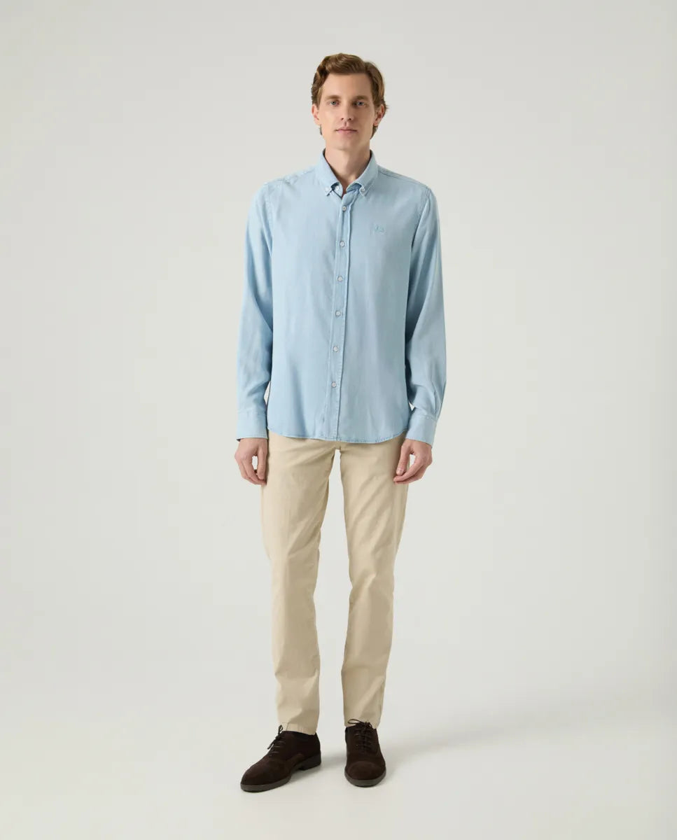 Camisa Tencel Denim Claro | SCOTTA