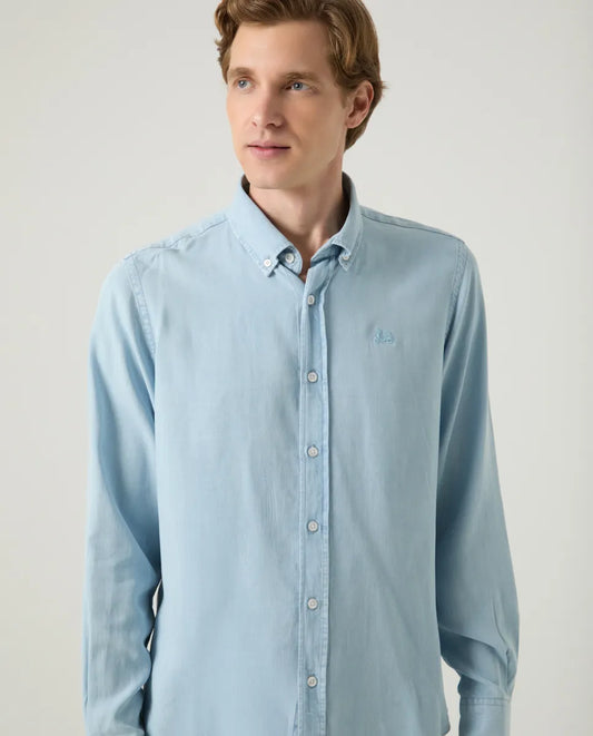 Camisa Tencel Denim Claro | SCOTTA