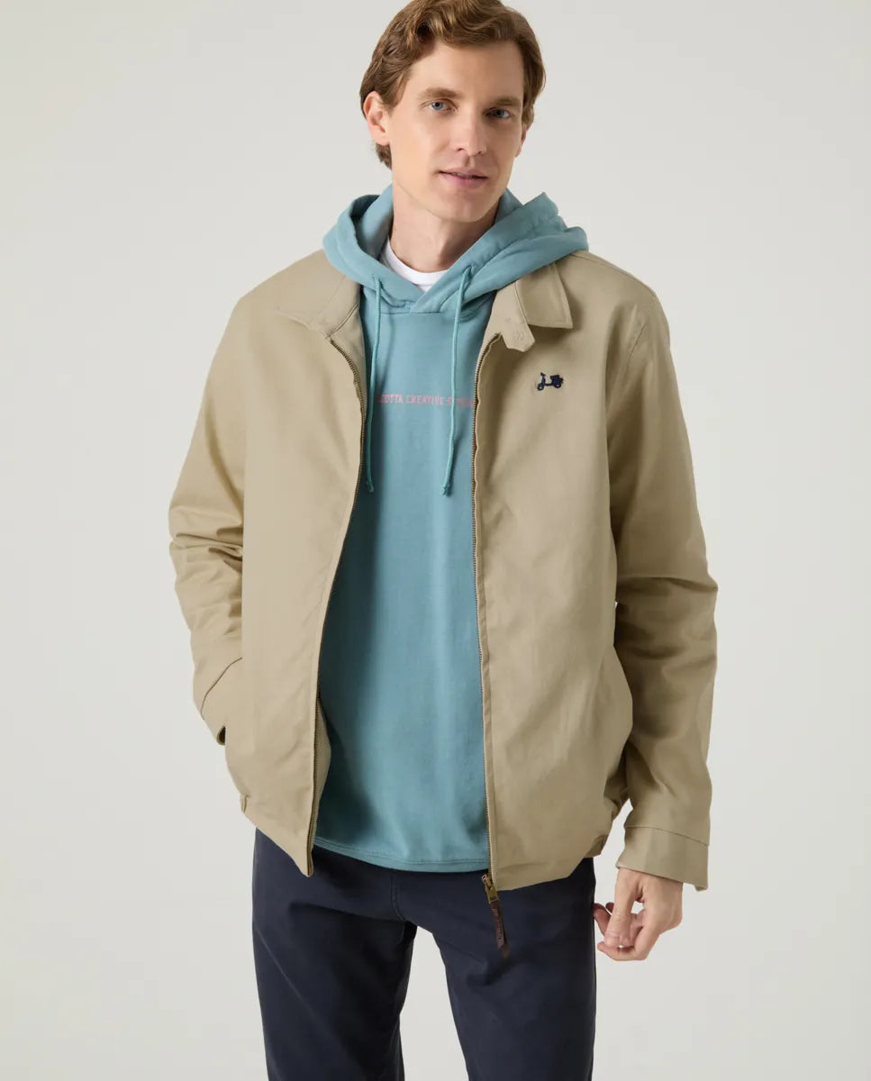 Chaqueta Corta Sarga Beige | SCOTTA