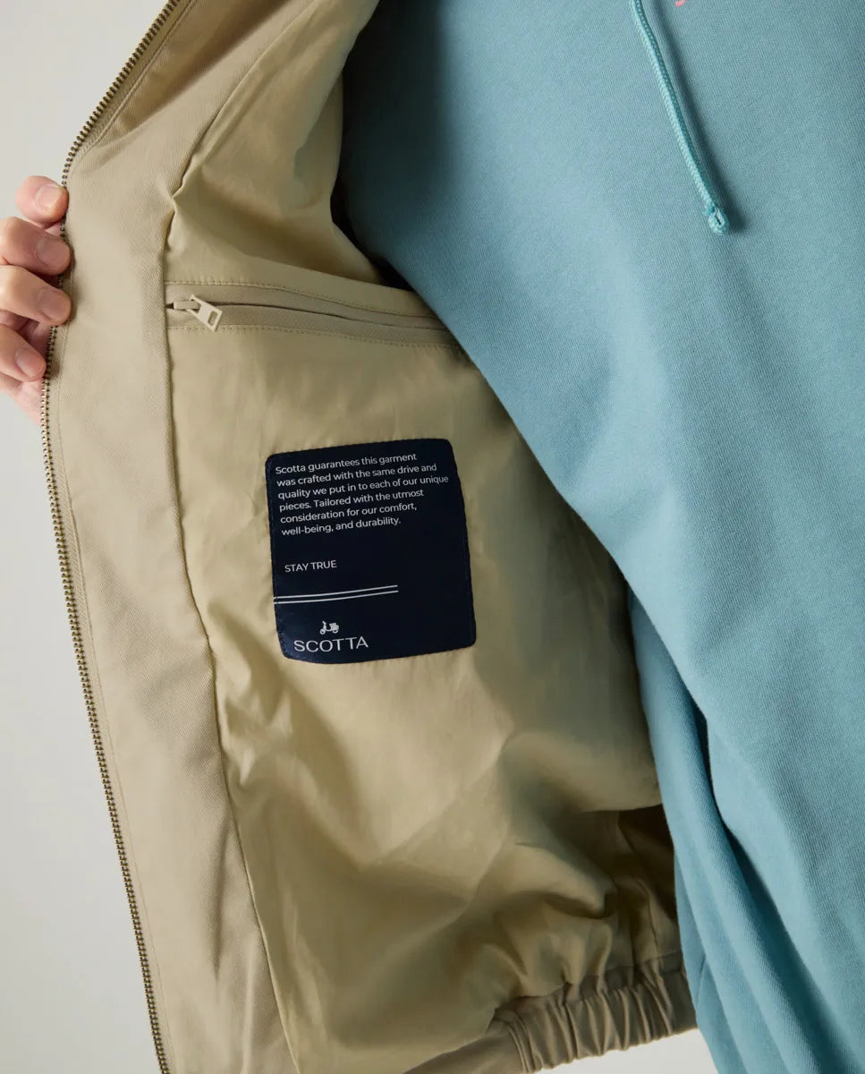 Chaqueta Corta Sarga Beige | SCOTTA