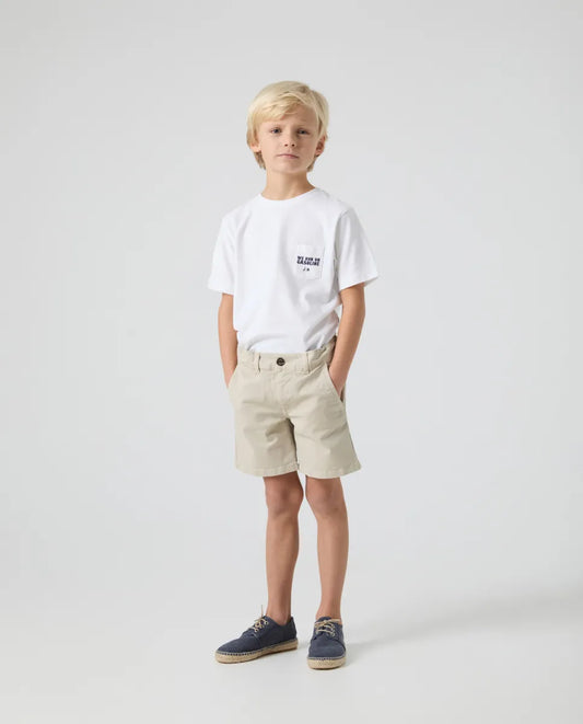 Bermuda niño steve beige claro | SCOTTA