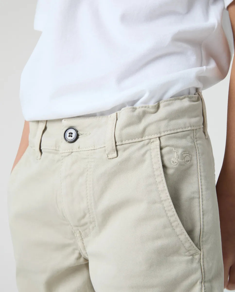 Bermuda niño steve beige claro | SCOTTA