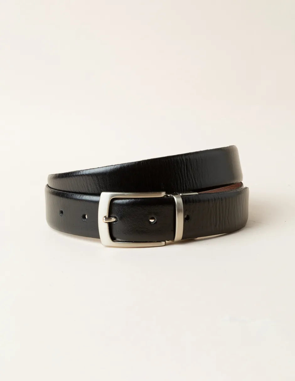 Cinturón reversible vestir negro | SCOTTA