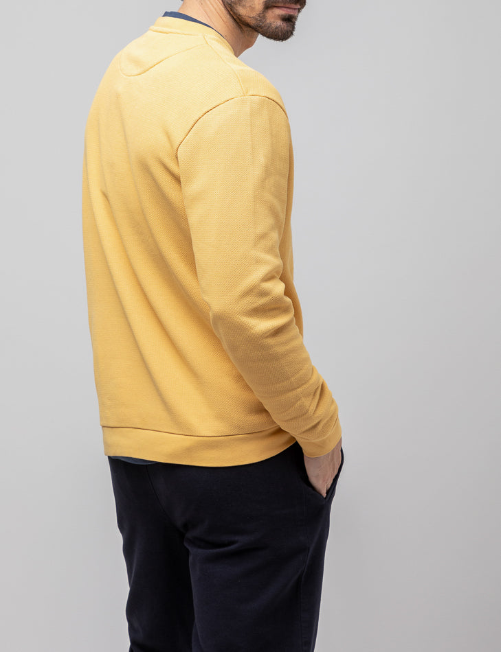 Sudadera garment dyed mostaza | SCOTTA