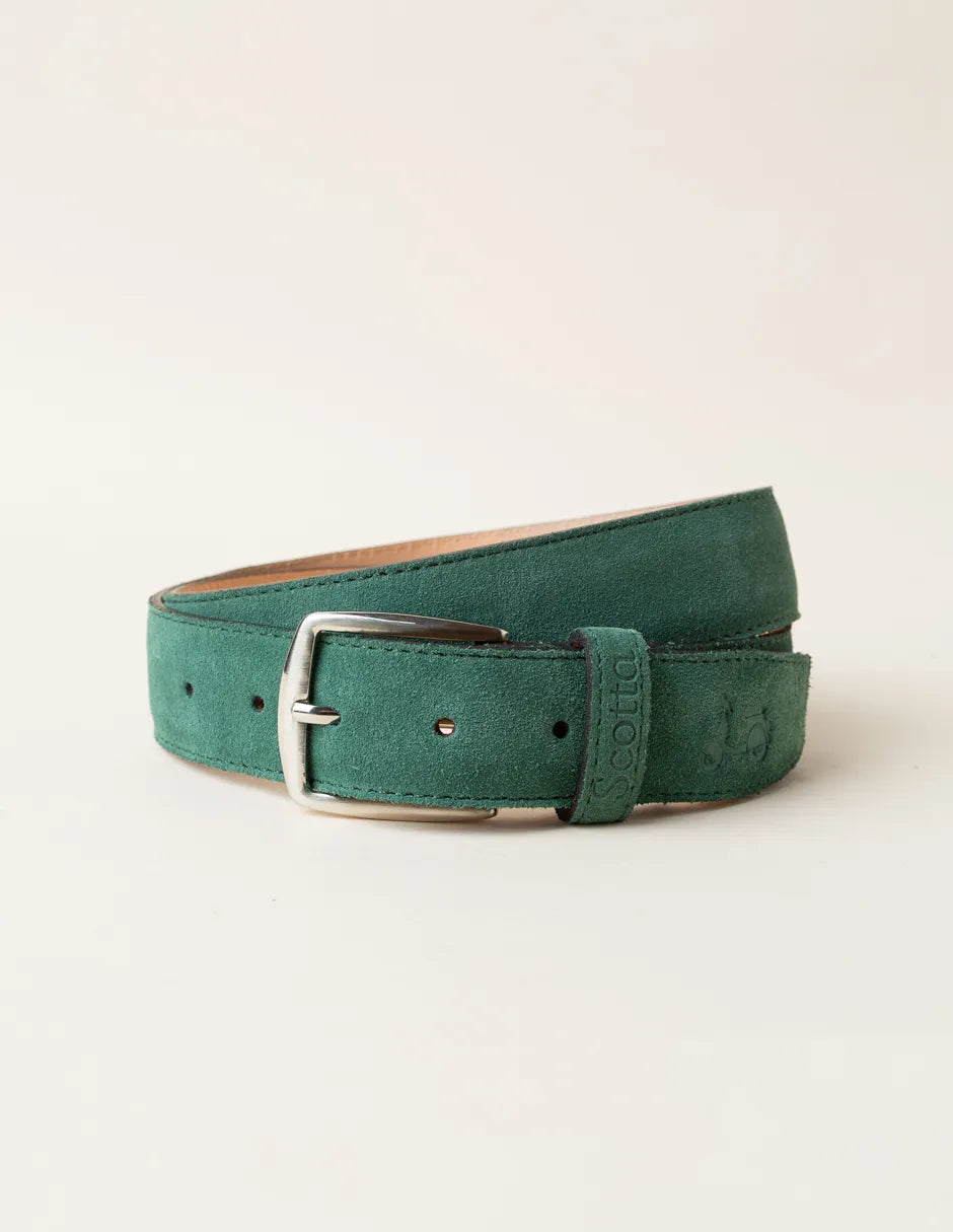 Cinturón serraje verde | SCOTTA