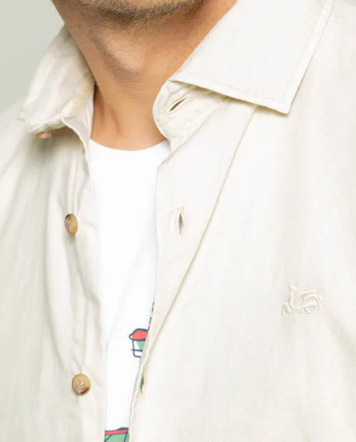 CAMISA ESTRUCTURA PINPOINT CRUDO | SCOTTA