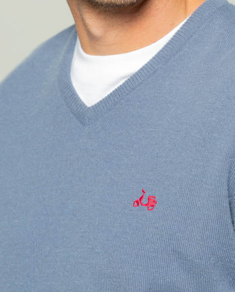 Jersey iconic v neck denim | SCOTTA