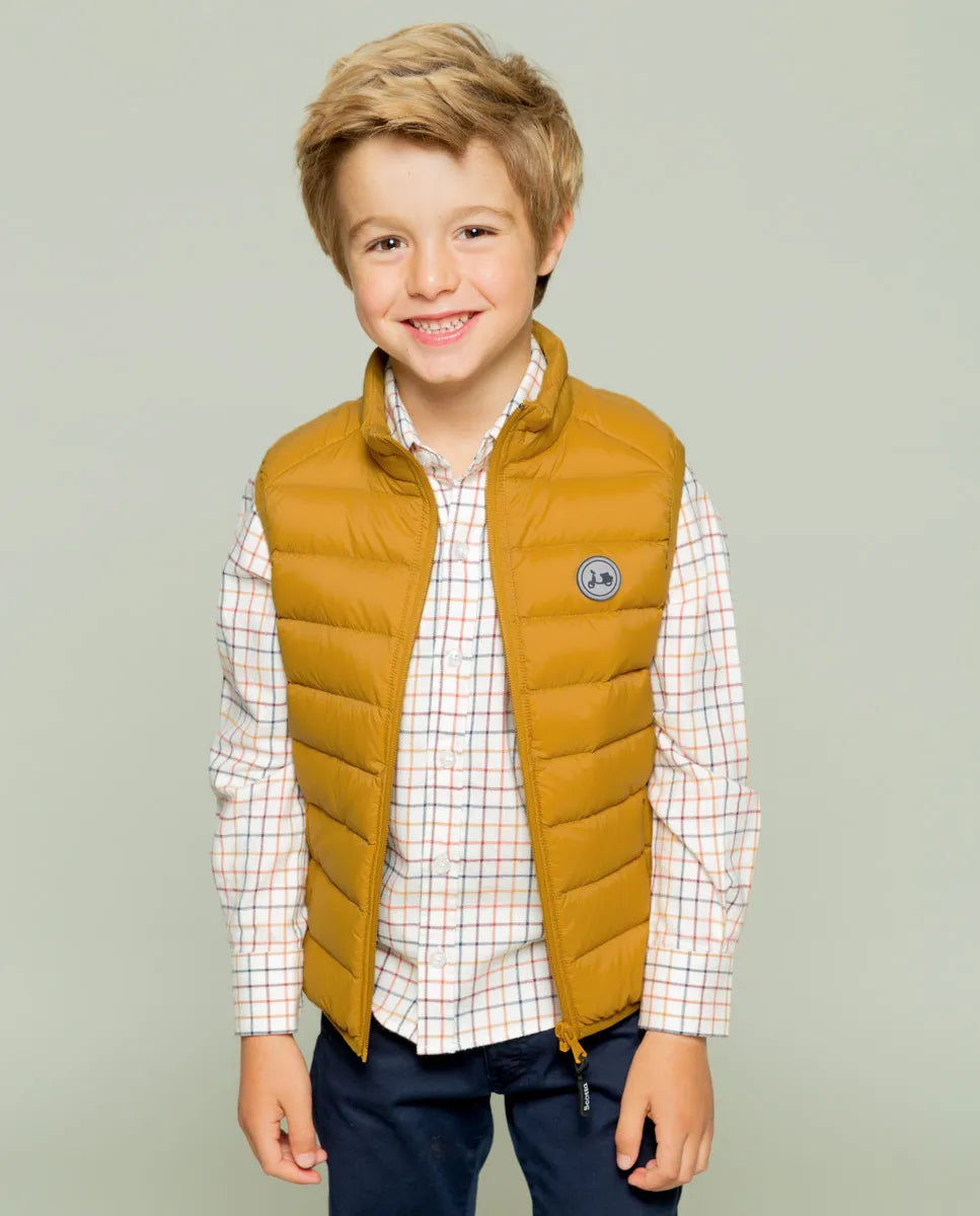 Chaleco niño classic acolchado mostaza | SCOTTA