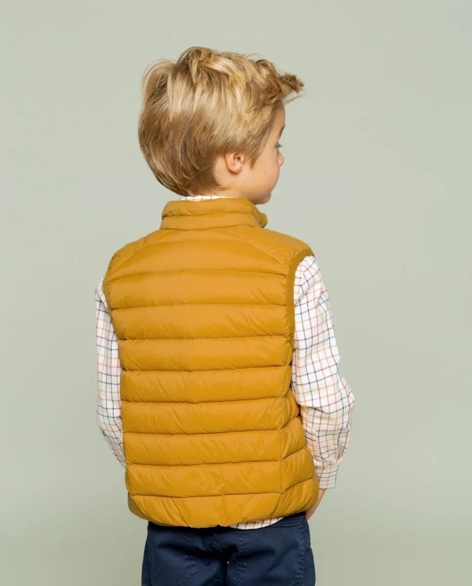 Chaleco niño classic acolchado mostaza | SCOTTA