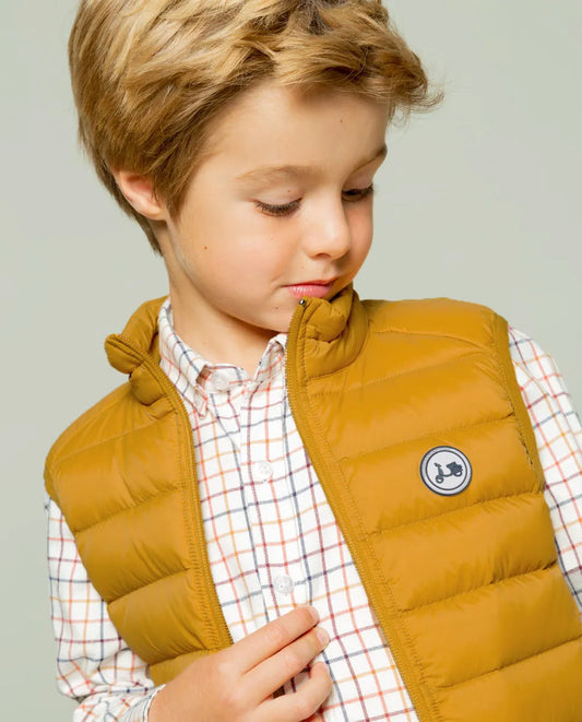 Chaleco niño classic acolchado mostaza | SCOTTA
