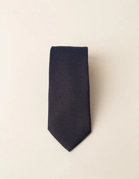 Corbata lana estructura marino | SCOTTA
