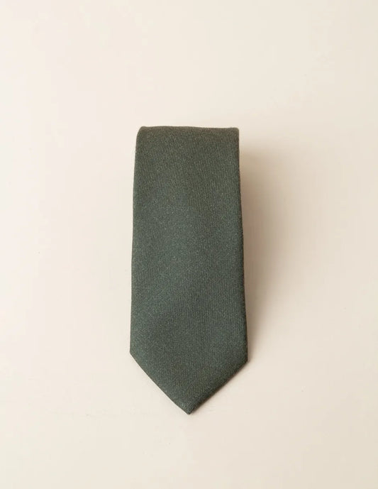 Corbata lana estructura verde | SCOTTA
