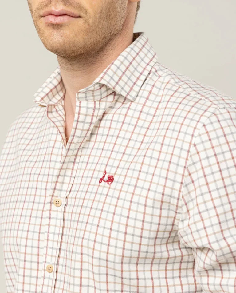 Camisa viyela burdeos | SCOTTA