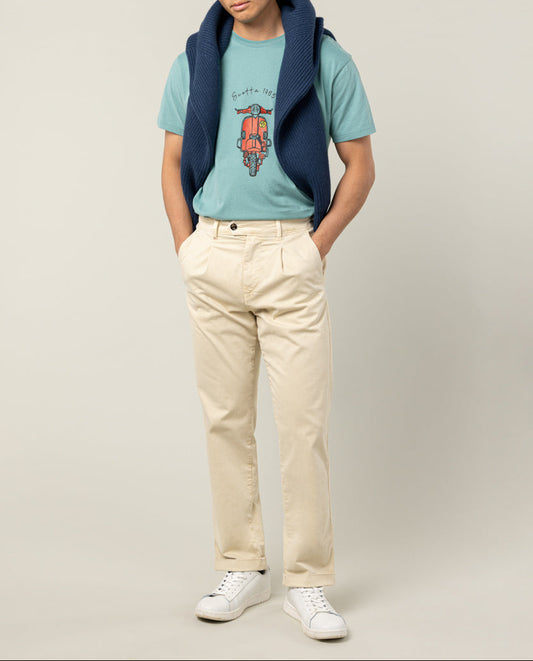 Pantalón steve chino regular pinza crudo | SCOTTA