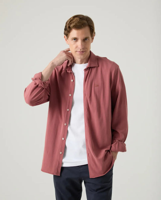 Camisa joy piqué burdeos | SCOTTA