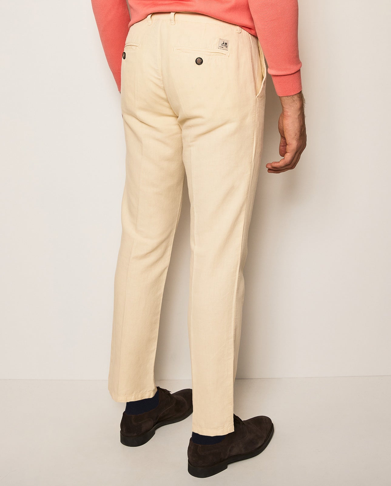 Pantalón lino algodón beige claro | SCOTTA