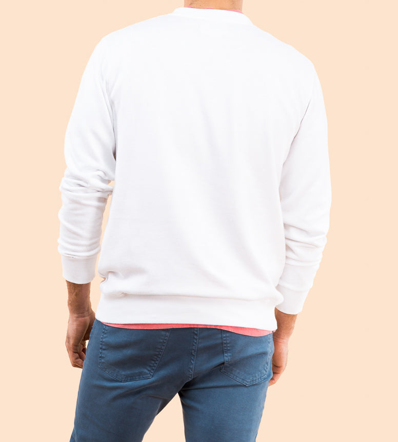 Sudadera multilogo blanco | SCOTTA