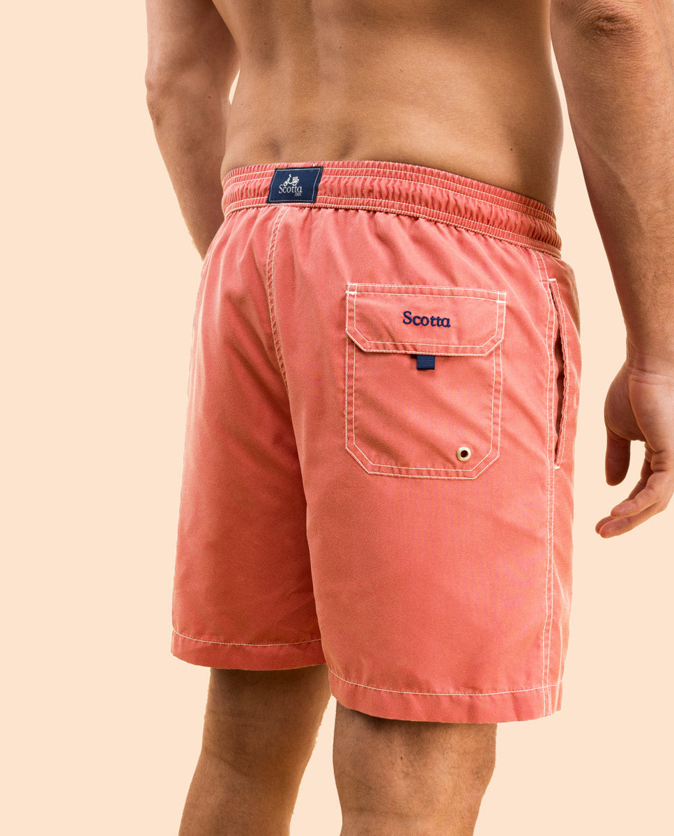 Bañador liso coral | SCOTTA