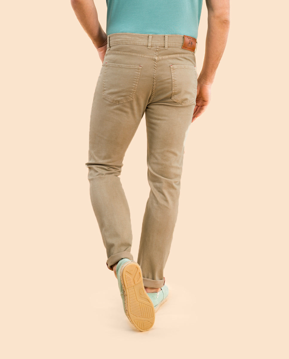 Pantalon 5 bolsillos beige oscuro | SCOTTA
