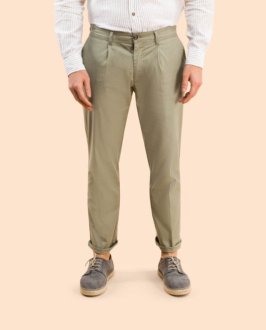 Pantalon sostenible khaki | SCOTTA
